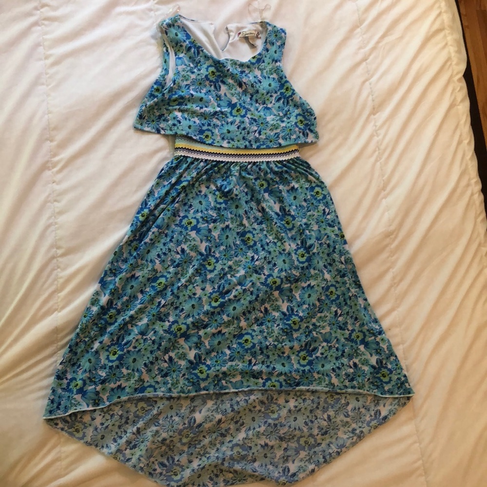 Kids size seven floral dress